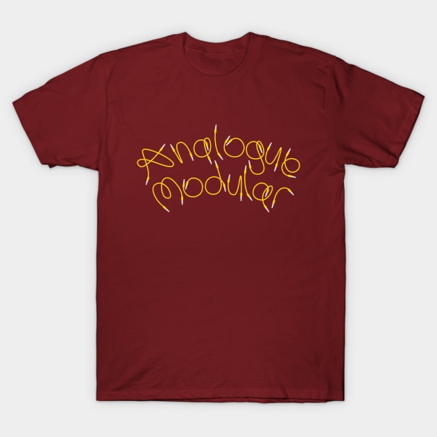 Analog Modular Synth Leads T-Shirt by Atomic Malibu